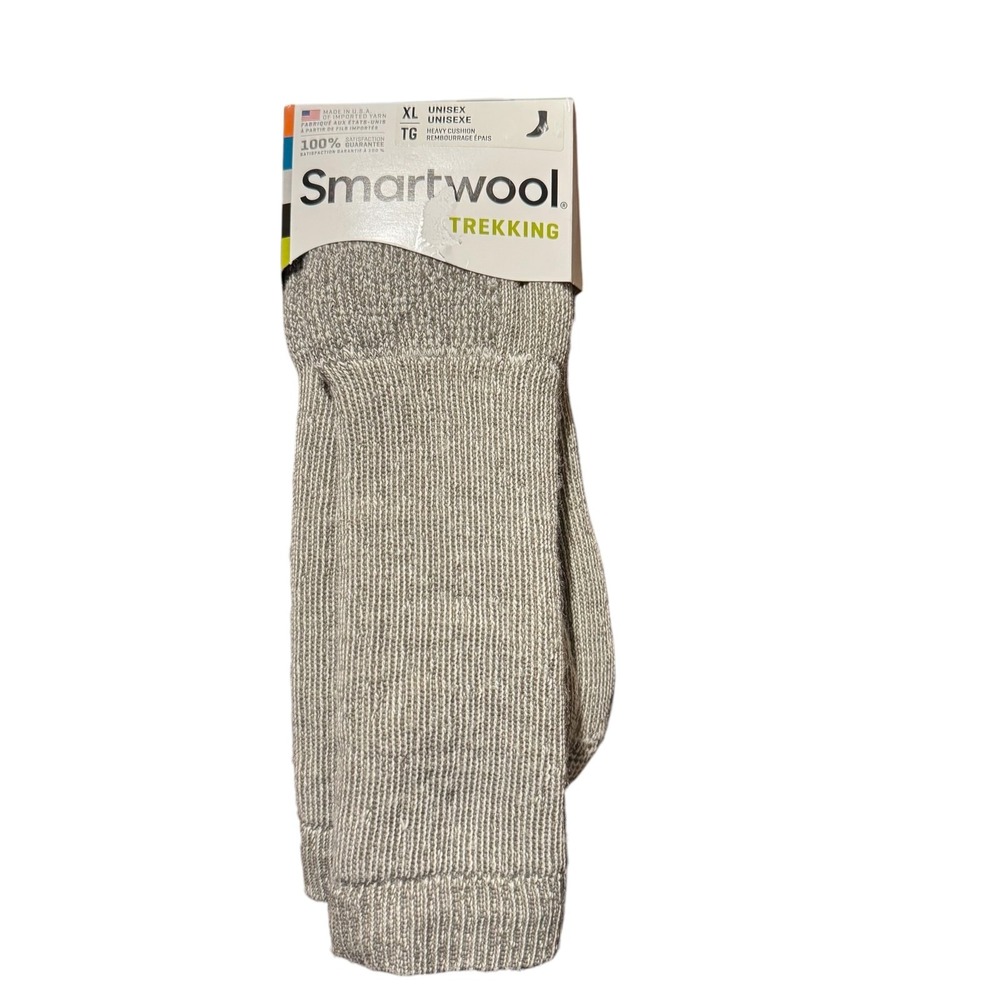 Smartwool Mens XL Gray Taupe Trekking Heavy Cushion Crew Hiking Socks SW0SW131